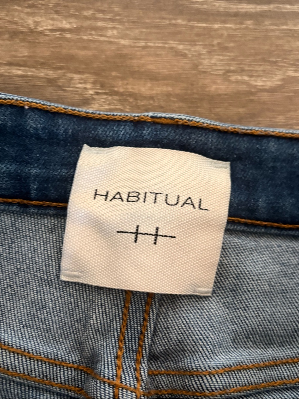 Habitual Light Blue Denim Jeans with Brown Stitching